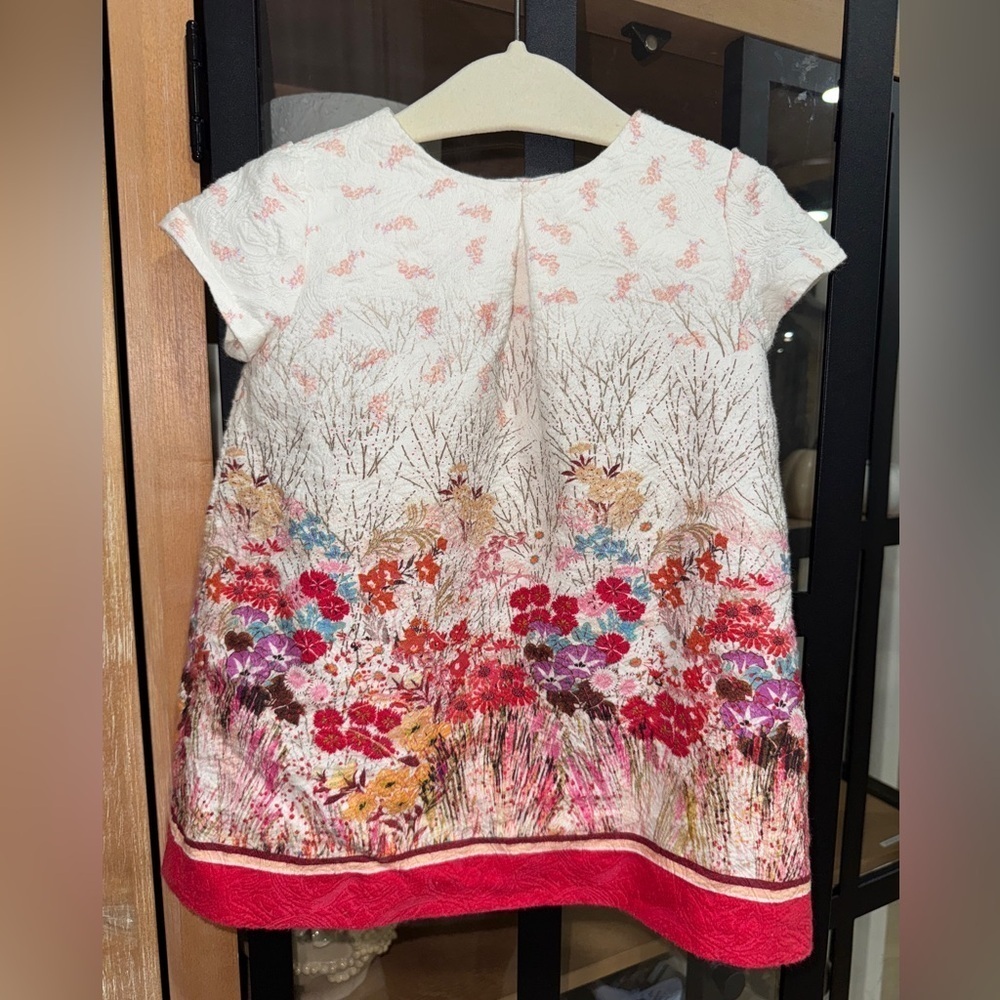 Zara Kids Dress oriental japanese floral short sleeve baby girl toddler flowers